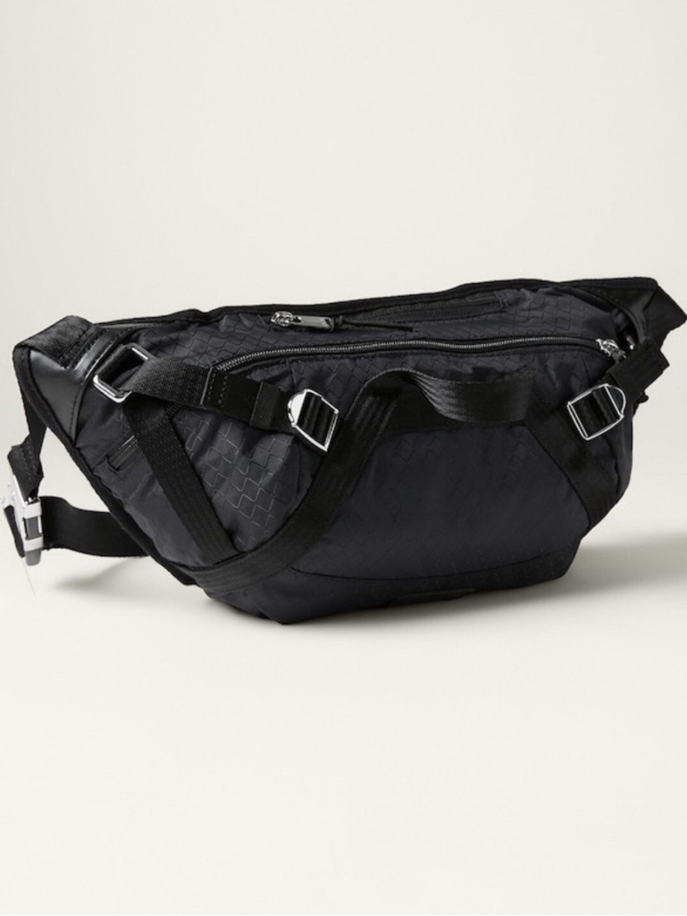 Black Men's Crossbody Waist Bag